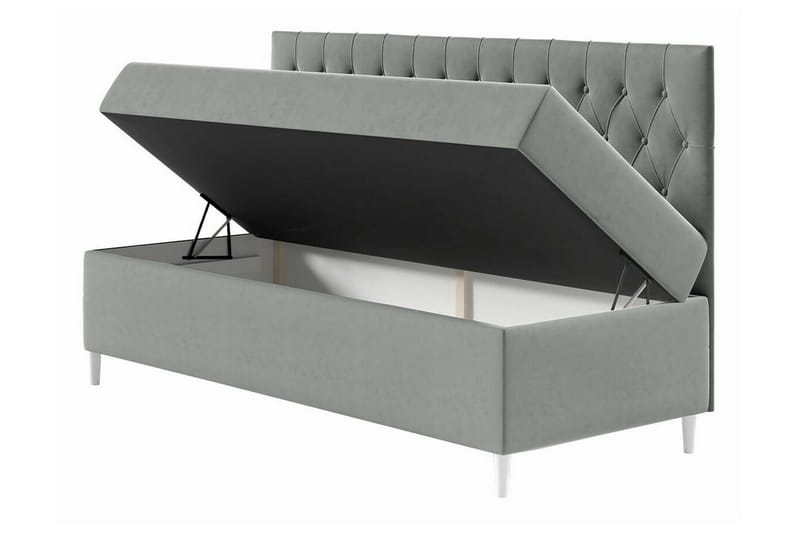 Boisdale Sengeramme 100x200 cm - Beige/Hvit - Møbler - Senger - Sengeramme & sengestamme