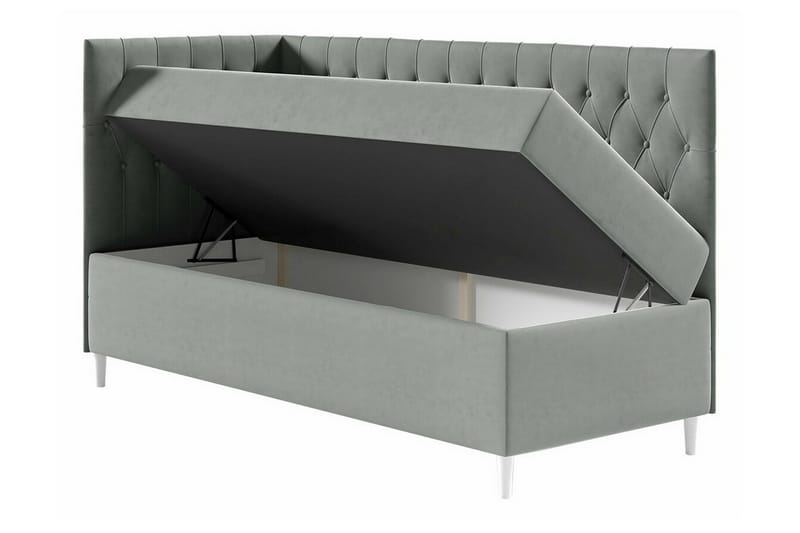 Boisdale Sengeramme 100x200 cm - Beige/Hvit - Møbler - Senger - Sengeramme & sengestamme