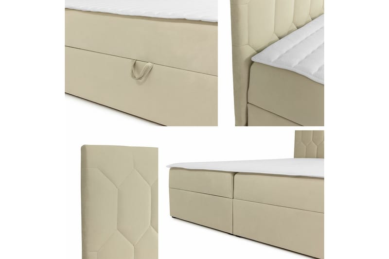 Boisdale Sengeramme 140x200 cm - Beige - Sengeramme & sengestamme