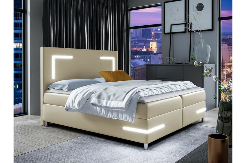 Boisdale Sengeramme 140x200 cm - Beige - Sengeramme & sengestamme