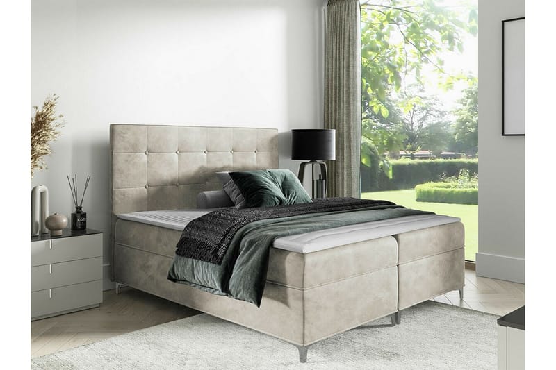 Boisdale Sengeramme 180x200 cm - Beige - Møbler - Senger - Sengeramme & sengestamme