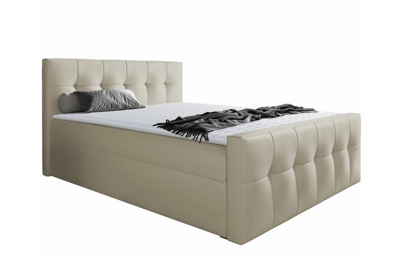 Boisdale Sengeramme 200x200 cm - Beige - Møbler - Senger - Sengeramme & sengestamme