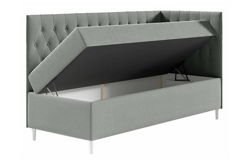 Boisdale Sengeramme 90x200 cm - Beige/Hvit - Møbler - Senger - Sengeramme & sengestamme