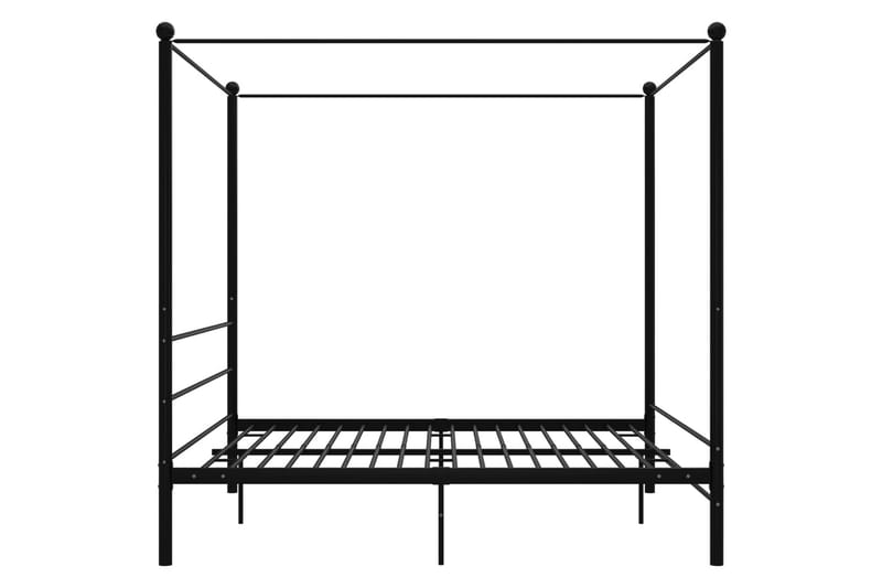 Himmelsengeramme svart metall 180x200 cm - Svart - Møbler - Senger - Sengeramme & sengestamme