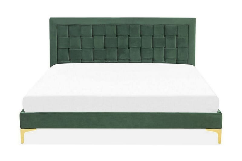 Holabo Seng 180x200 cm - Grønn/Fløyel - Sengeramme & sengestamme - Sammenleggbar seng