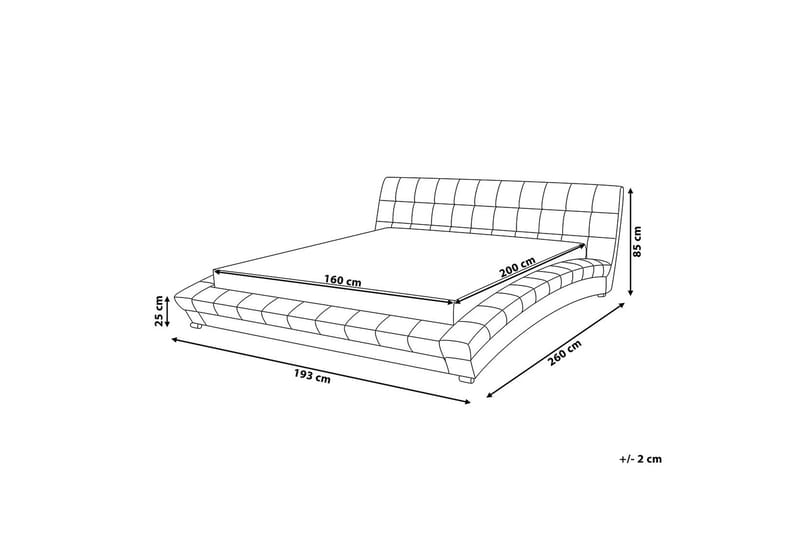 Lille Dobbeltseng 160 | 200 cm - Grå - Møbler - Senger - Sengeramme & sengestamme