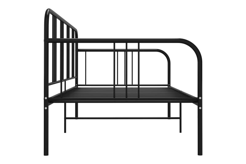 Ramme til sovesofa svart metall 90x200 cm - Svart - Møbler - Senger - Sengeramme & sengestamme