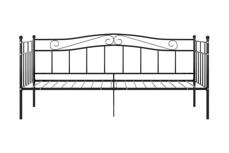 Ramme til sovesofa svart metall 90x200 cm - Svart - Møbler - Senger - Sengeramme & sengestamme