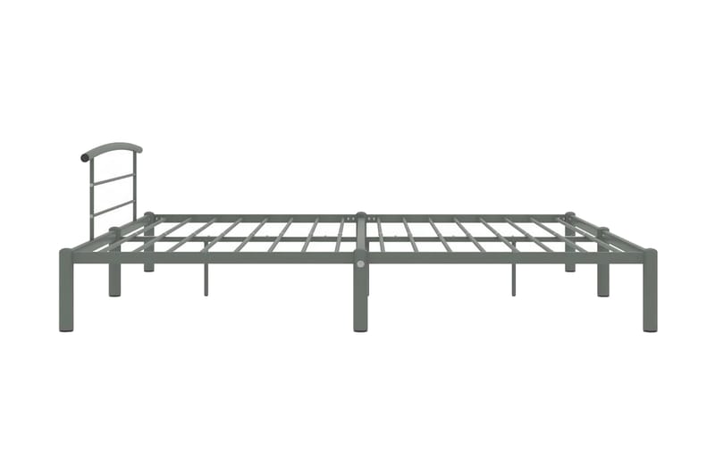 Sengeramme grå metall 200x200 cm - Møbler - Senger - Sengeramme & sengestamme