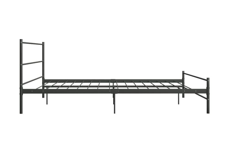 Sengeramme grå metall 200x200 cm - Møbler - Senger - Sengeramme & sengestamme