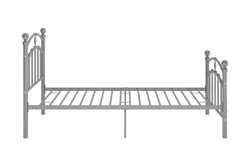 Sengeramme grå metall 90x200 cm - Grå - Møbler - Senger - Sengeramme & sengestamme