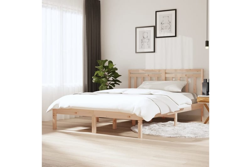 Sengeramme heltre 120x190 cm 4FT Small Double - Brun - Møbler - Senger - Sengeramme & sengestamme