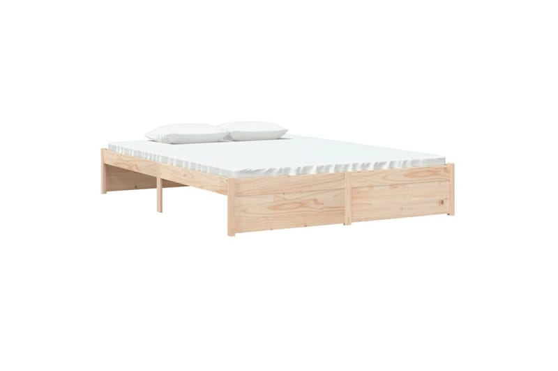 Sengeramme heltre 135x190 cm 4FT6 Double - Brun - Møbler - Senger - Sengeramme & sengestamme