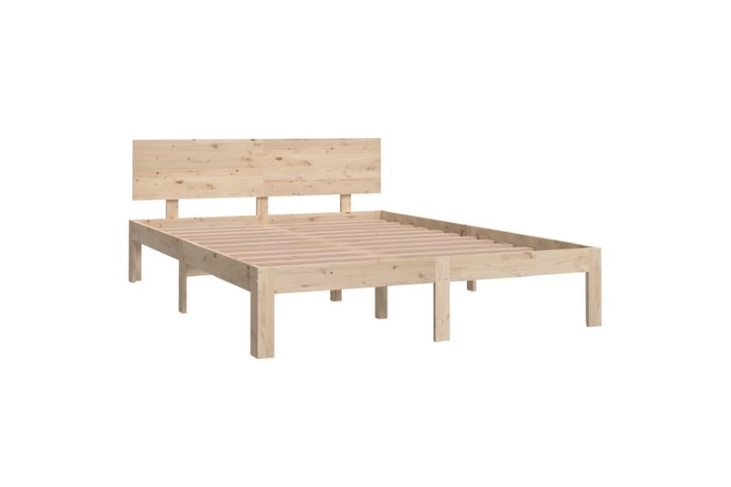 Sengeramme heltre 135x190 cm 4FT6 Double - Brun - Møbler - Senger - Sengeramme & sengestamme