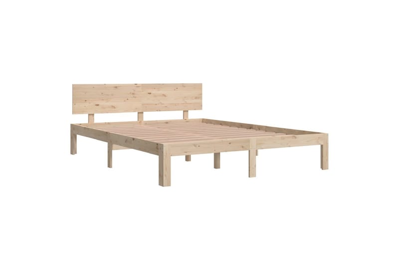 Sengeramme heltre 150x200 cm 5FT King Size - Brun - Møbler - Senger - Sengeramme & sengestamme