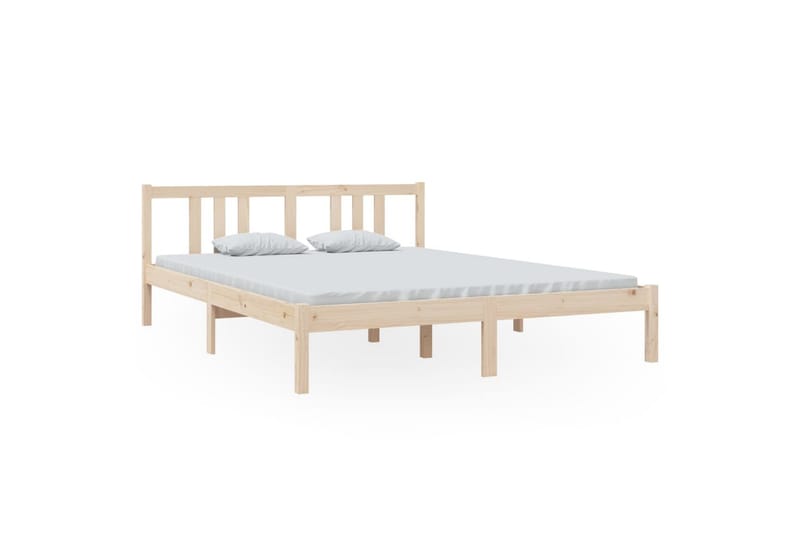 Sengeramme heltre 150x200 cm 5FT King Size - Brun - Møbler - Senger - Sengeramme & sengestamme