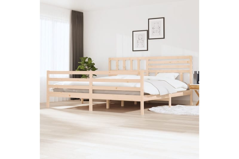 Sengeramme heltre 180x200 cm 6FT Super King - Brun - Møbler - Senger - Sengeramme & sengestamme