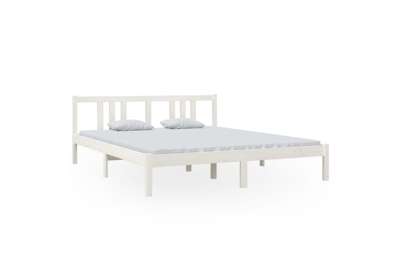 Sengeramme hvit heltre fru 160x200 cm - Hvit - Møbler - Senger - Sengeramme & sengestamme