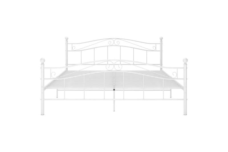 Sengeramme hvit metall 200x200 cm - Hvit - Møbler - Senger - Sengeramme & sengestamme