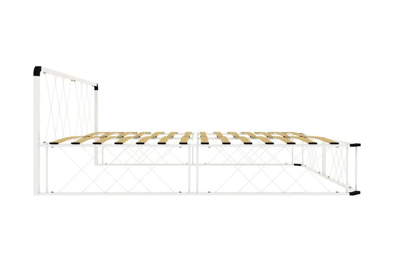 Sengeramme hvit metall 200x200 cm - Møbler - Senger - Sengeramme & sengestamme