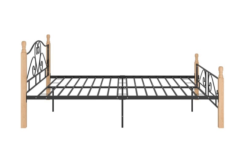 Sengeramme svart metall 140x200 cm - Svart - Møbler - Senger - Sengeramme & sengestamme