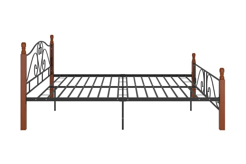 Sengeramme svart metall 200x200 cm - Svart - Møbler - Senger - Sengeramme & sengestamme