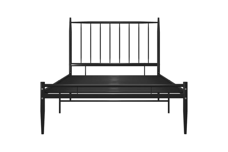 Sengeramme svart metall 90x200 cm - Svart - Møbler - Senger - Sengeramme & sengestamme