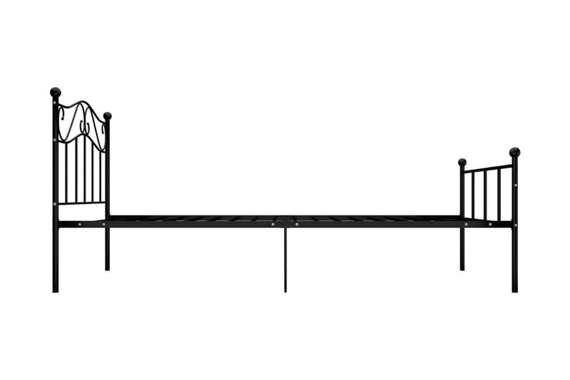 Sengeramme svart metall 90x200 cm - Møbler - Senger - Sengeramme & sengestamme