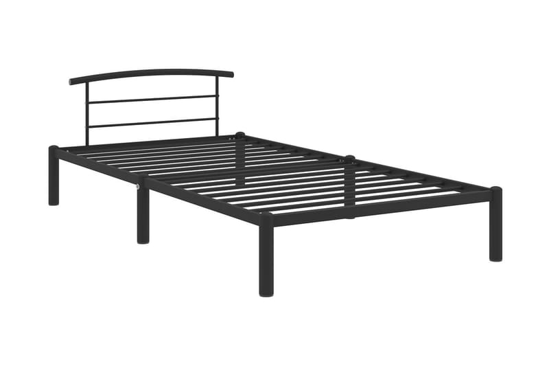 Sengeramme svart metall 90x200 cm - Møbler - Senger - Sengeramme & sengestamme