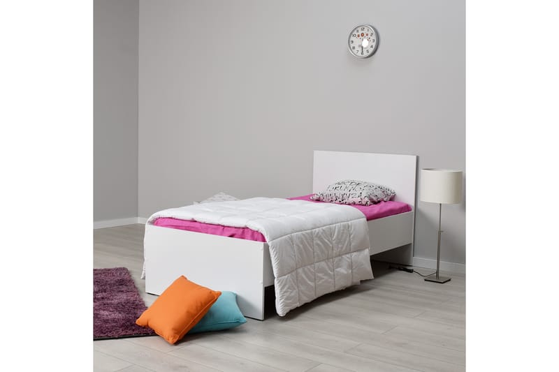 Single Bedstead Hvit - Møbler - Senger - Sengeramme & sengestamme