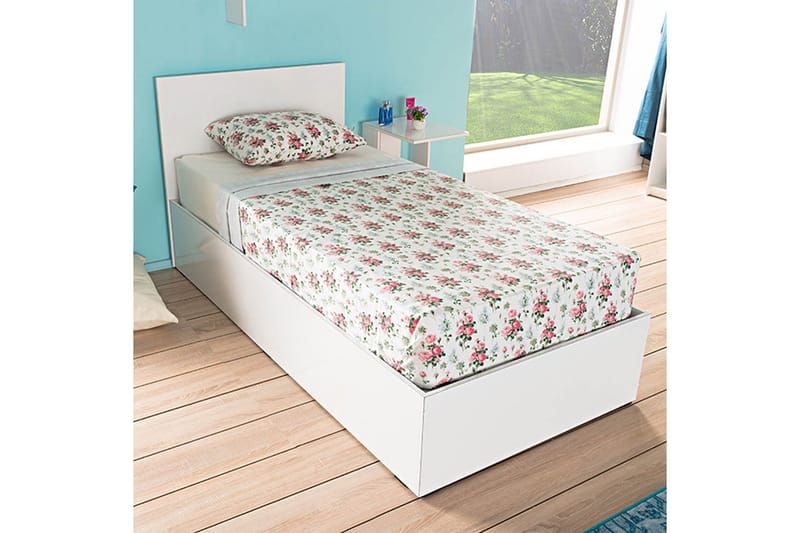 Single Bedstead Hvit - Møbler - Senger - Sengeramme & sengestamme