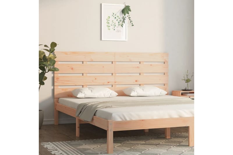 beBasic Sengegavl 120x3x80 cm heltre furu - Brun - Møbler - Senger - Sengetilbehør & sengegavl - Sengegavl