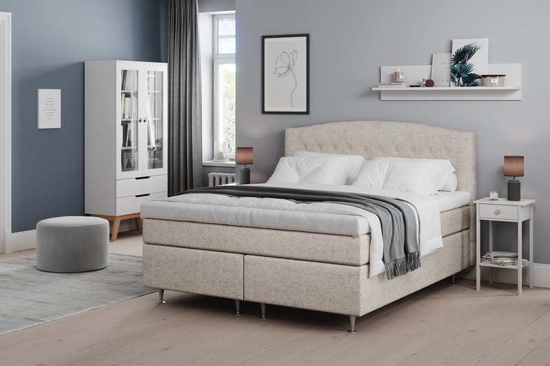 Belda Sengegavl 160 cm Buet - Beige - Møbler - Senger - Sengetilbehør & sengegavl - Sengegavl