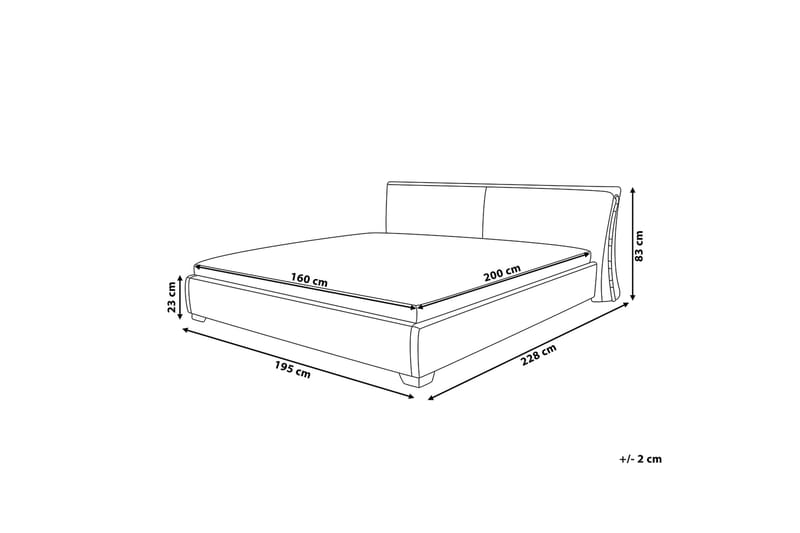 Paris Vannseng 160 | 200 cm - Grå - Møbler - Senger - Vannsenger