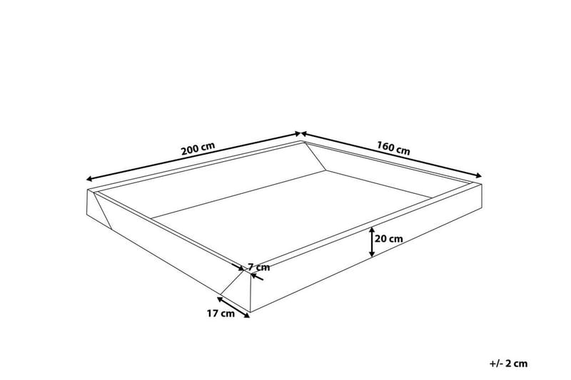 Wave Skumram Til Vannseng 160|200 Cm - Svart - Møbler - Senger - Vannsenger