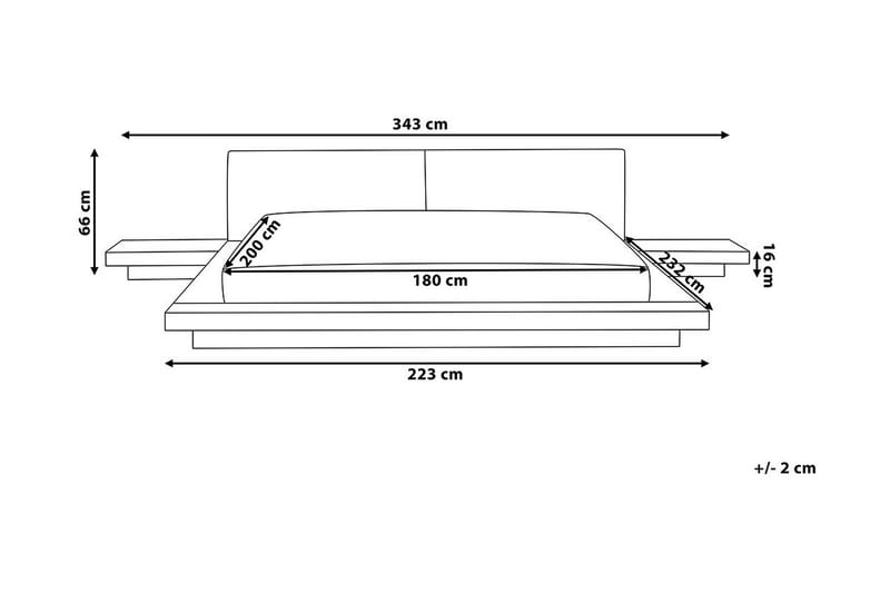 Zen Vannseng 180 | 200 cm - Tre / Natur - Møbler - Senger - Vannsenger