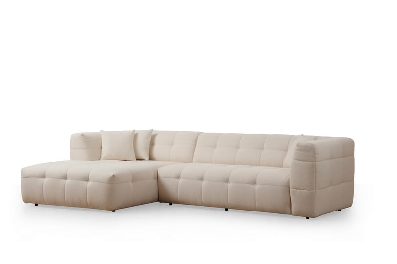 Octavian Sofa med Sjeselong 5-seter - Beige - Møbler - Sofaer - Sofa med sjeselong