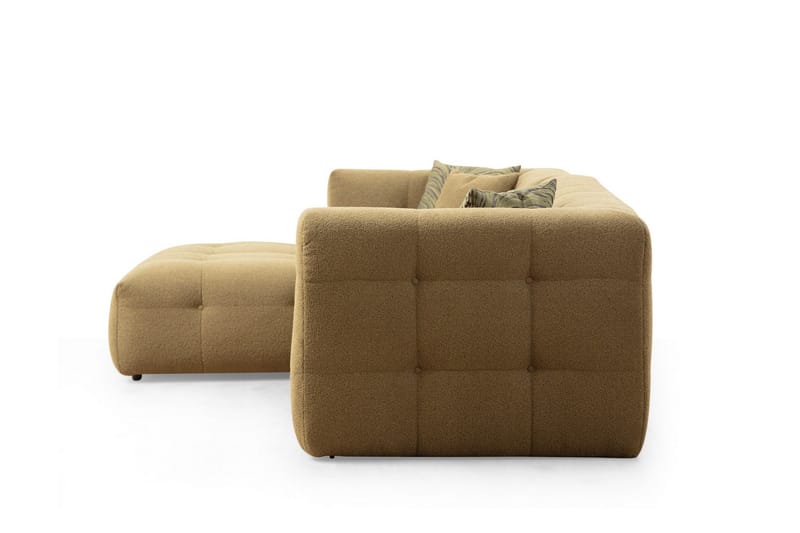 Octavian Sofa med Sjeselong 5-seter - Mørk beige - Møbler - Sofaer - Sofa med sjeselong