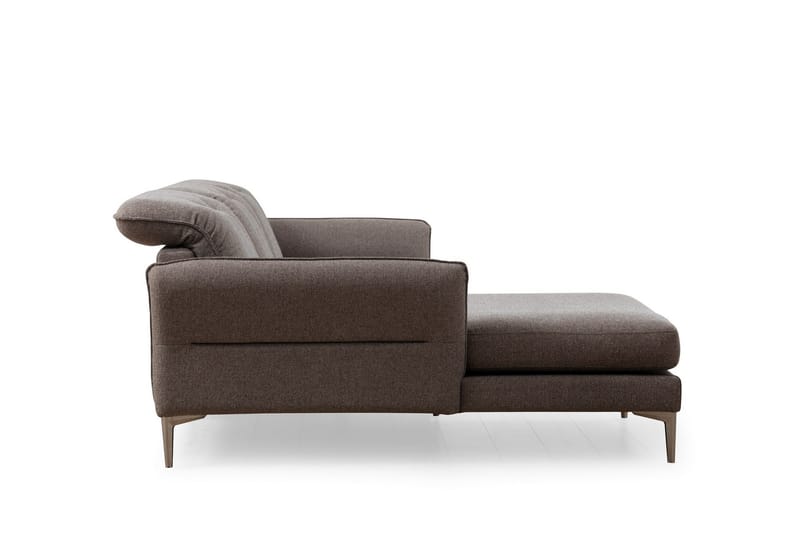 Chandara Sofa med Divan 5-seter - Grå - Møbler - Sofaer - Sofa med sjeselong