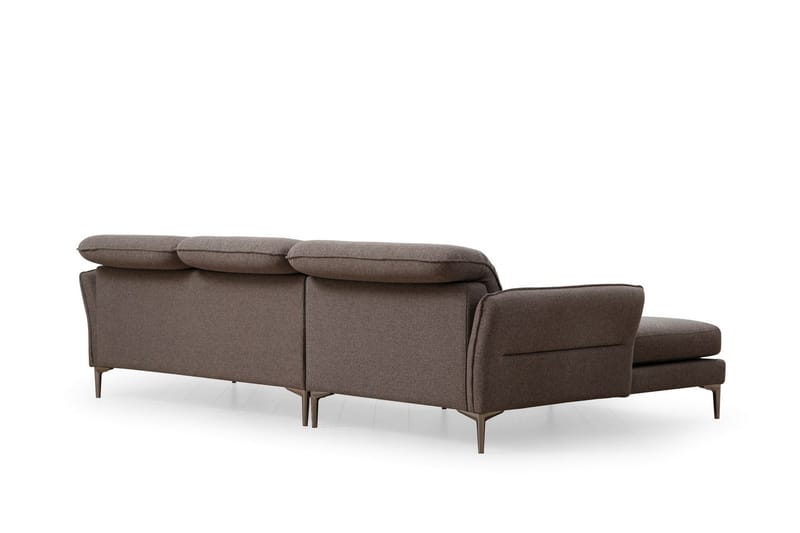 Chandara Sofa med Divan 5-seter - Grå - Møbler - Sofaer - Sofa med sjeselong