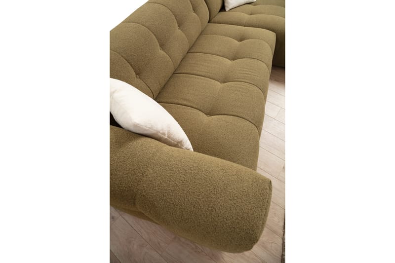 Octavian Sofa med Sjeselong 5-seter - Mørk beige - Møbler - Sofaer - Sofa med sjeselong