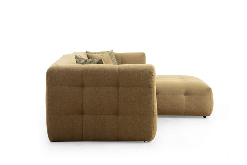 Octavian Sofa med Sjeselong 5-seter - Mørk beige - Møbler - Sofaer - Sofa med sjeselong