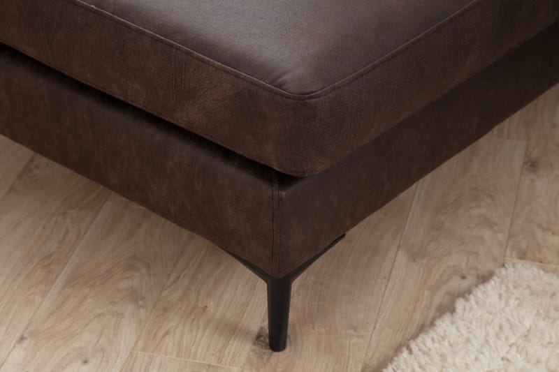 Svanabyn Sofa m. Divan og Sjeselong 4-seter - Mørkebrun - Møbler - Sofaer - U-sofa