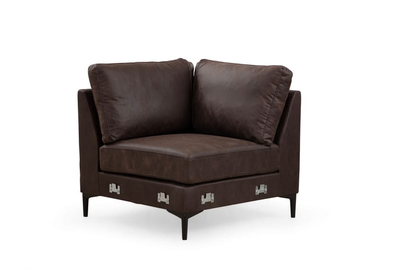 Svanabyn Sofa m. Divan og Sjeselong 4-seter - Mørkebrun - Møbler - Sofaer - U-sofa