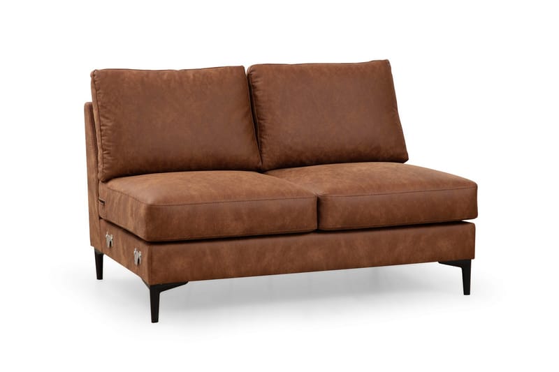 Svanabyn Sofa m. Divan og Sjeselong 4-seter - Brun - Møbler - Sofaer - U-sofa