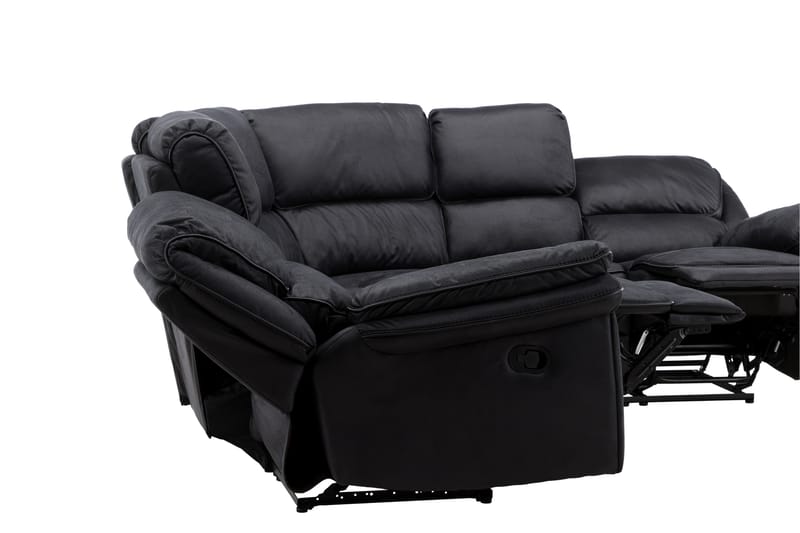 Saranda Reclinersofa - Svart - Møbler - Sofaer - Reclinersofaer - 4 seters kinosofa & reclinersofa