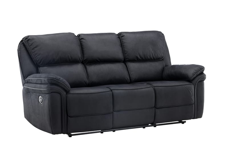 Sandra Reclinersofa - Svart - Møbler - Sofaer - Reclinersofaer - 3 seters kinosofa & reclinersofa