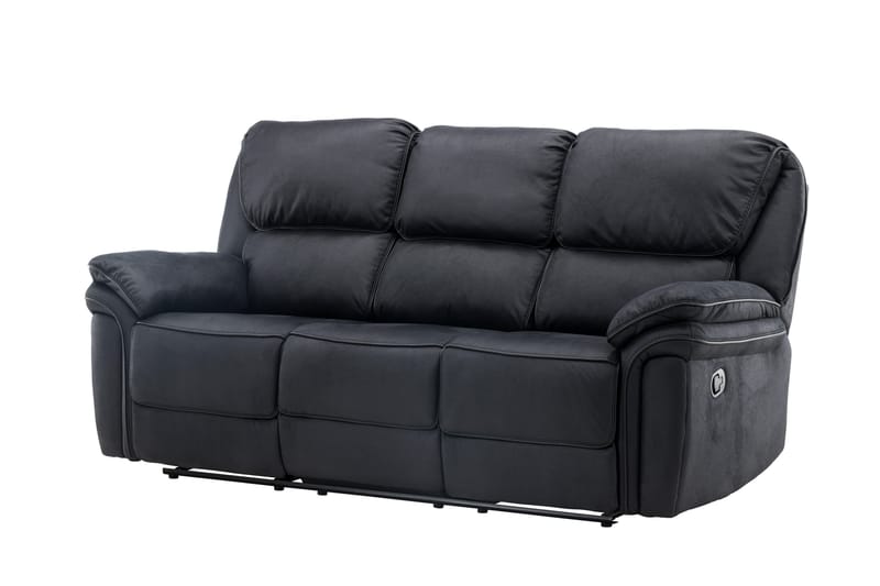 Sandra Reclinersofa - Svart - Møbler - Sofaer - Reclinersofaer - 3 seters kinosofa & reclinersofa