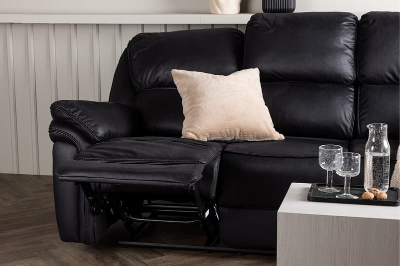 Sandra Reclinersofa - Svart - Møbler - Sofaer - Reclinersofaer - 3 seters kinosofa & reclinersofa