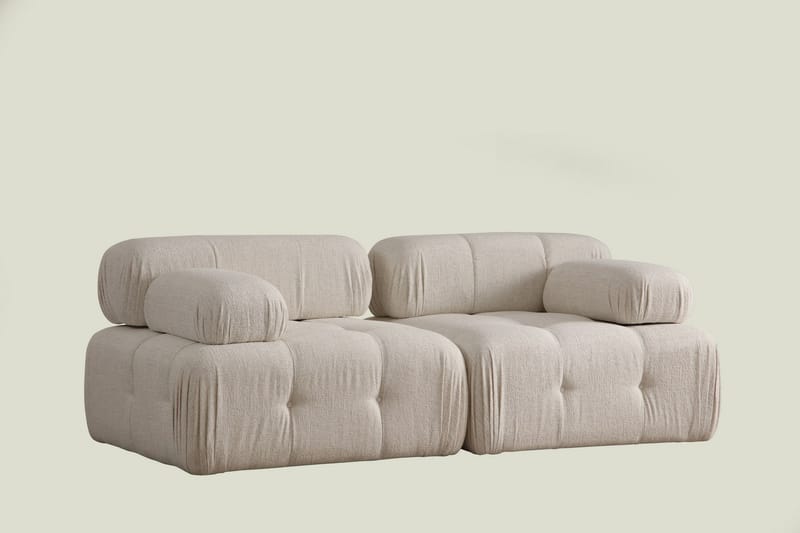 Bengul Boblet Dyp Sofa 2-seters 210 cm bred Sittedybde 85 cm - Krem / Beige / Lys - Møbler - Sofaer - 2 seter sofa